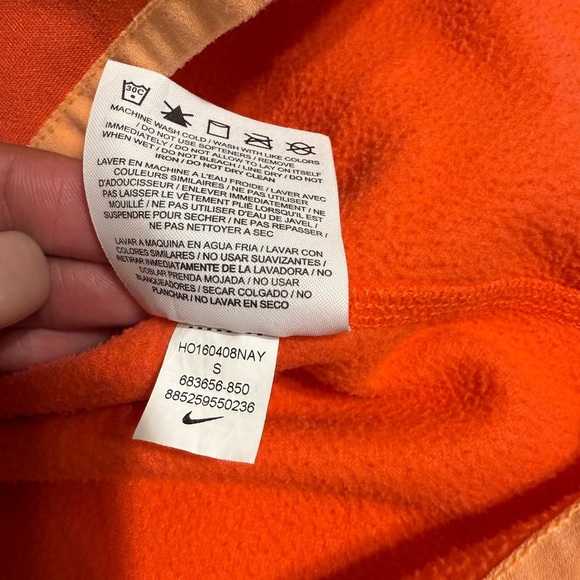 Nike Bright Orange Full-Zip Hoodie - Picture 6 of 11